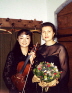 With violonist Fumino Ando